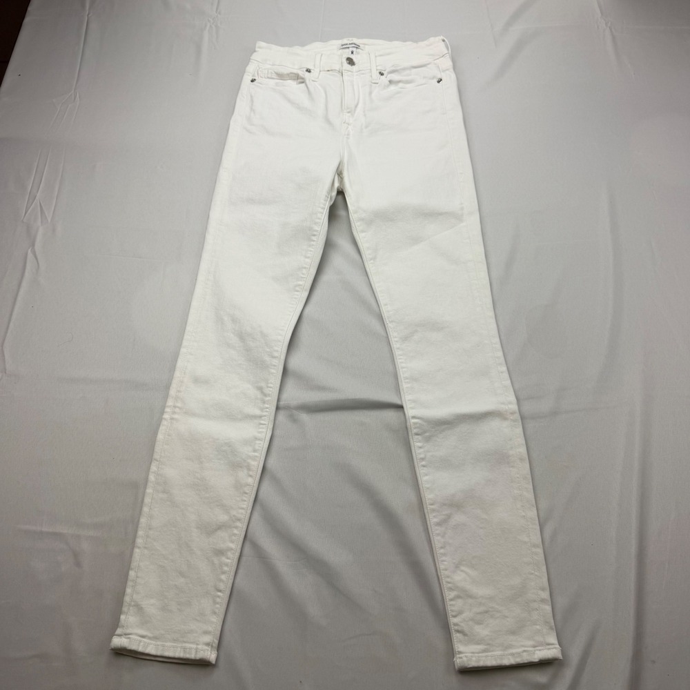 Good American Good Legs Jeans Womens 8/29 White Skinny High Rise Denim GAGL403